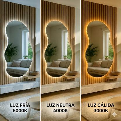 Espejo Ghost Pulido 140x60 con Luz LED