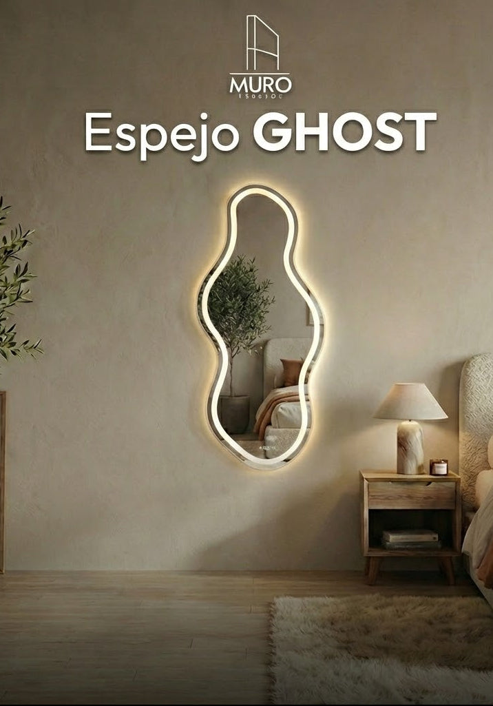 ghost arenado con luz led