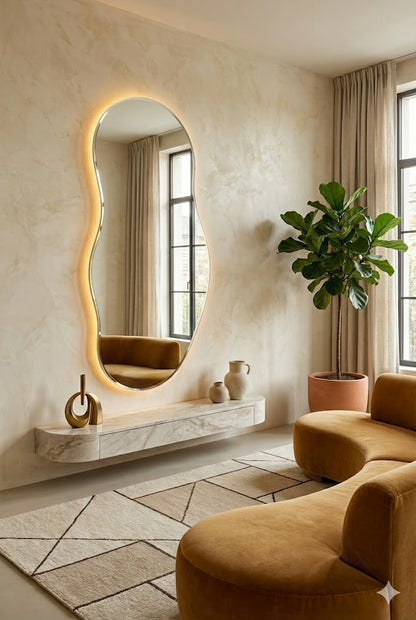 Espejo Ghost Biselado con Luz LED